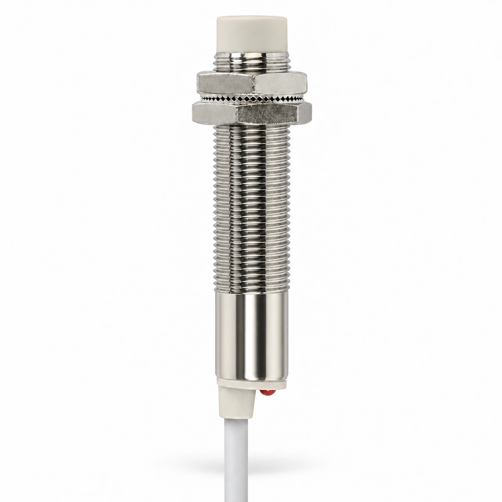 M12 Cylindrical Capacitive Proximity Sensor – Cream Sensing Face